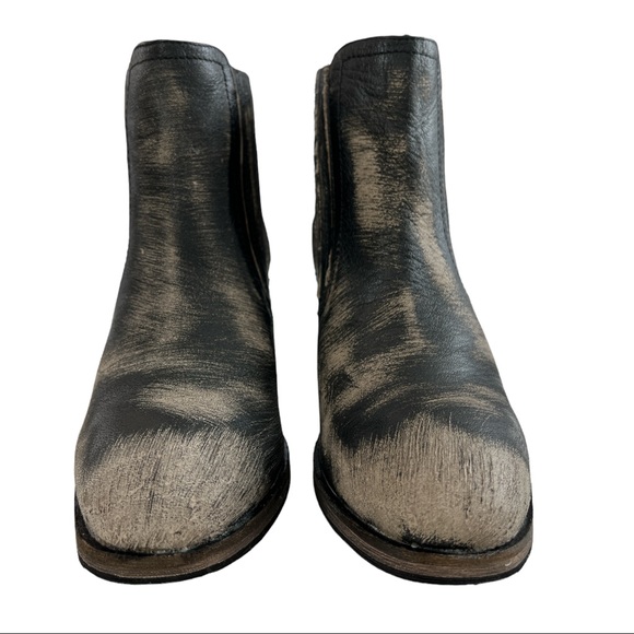 Roan Barcelona Black Buff Scratch Chelsea Boots Size 7 - Picture 4 of 14